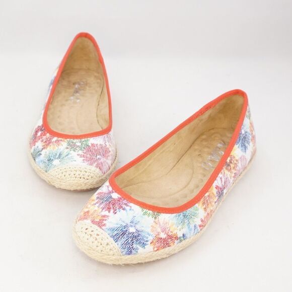 Michelle D Floral Espadrille Flats, Size 6.5 - Picture 3 of 11